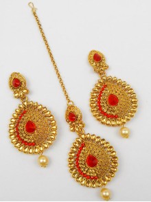 Earring Maang Tikka Set